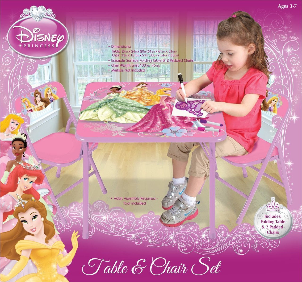 Disney Princess Activity Table & Chairs Set