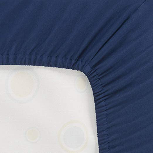 Everyday Kids 2-Pack Fitted Crib Sheets - Navy/Gray