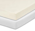 Everyday Kids 2-Pack Fitted Crib Sheets - White/Beige