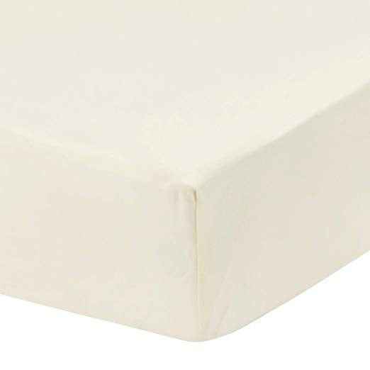 Everyday Kids 2-Pack Fitted Crib Sheets - White/Beige
