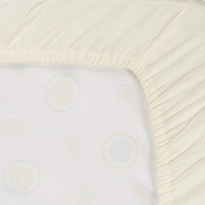 Everyday Kids 2-Pack Fitted Crib Sheets - White/Beige