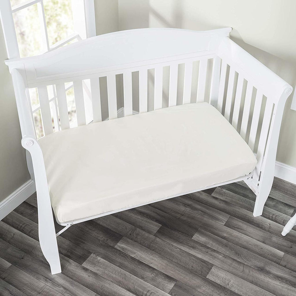 Everyday Kids 2-Pack Fitted Crib Sheets - White/Beige