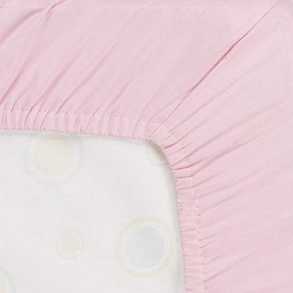 Everyday Kids 2-Pack Fitted Crib Sheets - Pink/White