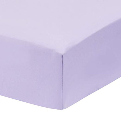 Everyday Kids 2 Pack Fitted Girls Crib Sheet - Princess/Lavender