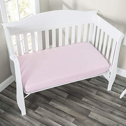 Everyday Kids 2 Pack Fitted Girls Crib Sheet -Ballerina/Pink