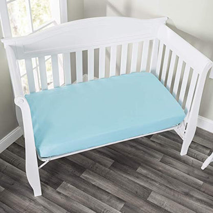 Everyday Kids 2 Pack Fitted Girls Crib Sheet - Mermaid/Aqua