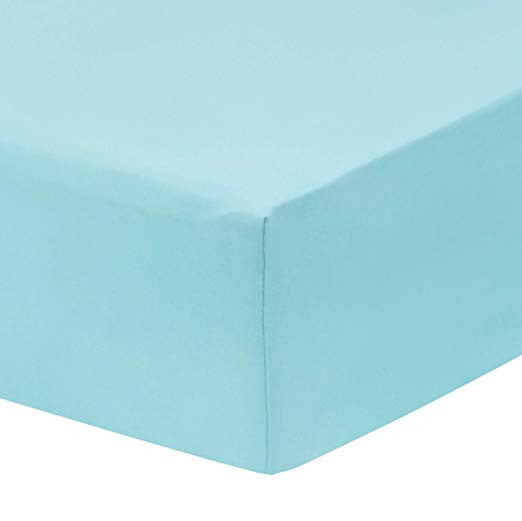 Everyday Kids 2 Pack Fitted Girls Crib Sheet - Mermaid/Aqua