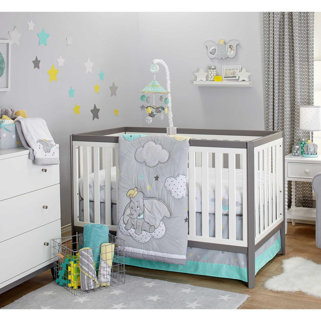 Dumbo Dream Big 3-Piece Crib Bedding Set