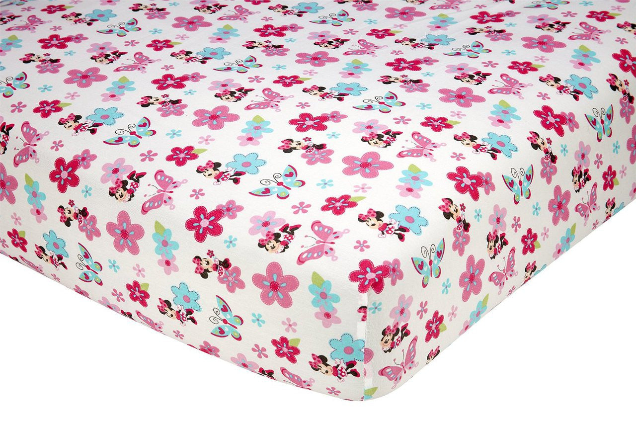 Disney Minnie Mouse "Garden" 2 Pack Crib Sheet