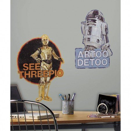 Star Wars R2-D2 and C-3PO Giant Wall Decals
