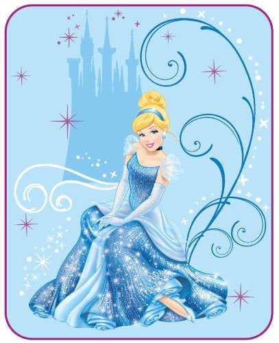 Disney Cinderella Sparkling Beauty Microraschel Blanket