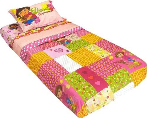 Dora Puppy Twin/Full Comforter & Cuddly Removable Blankie