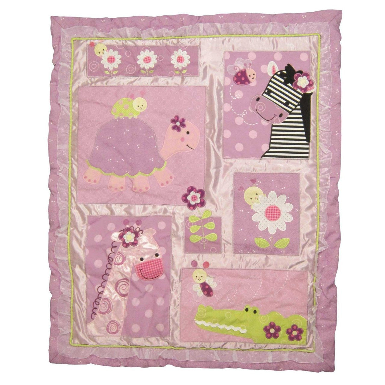 Lambs & Ivy Garden Safari 5pc Crib Bedding Set