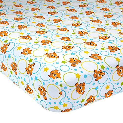 Disney Baby Finding Nemo Fitted Crib Sheet - A Day at The Sea