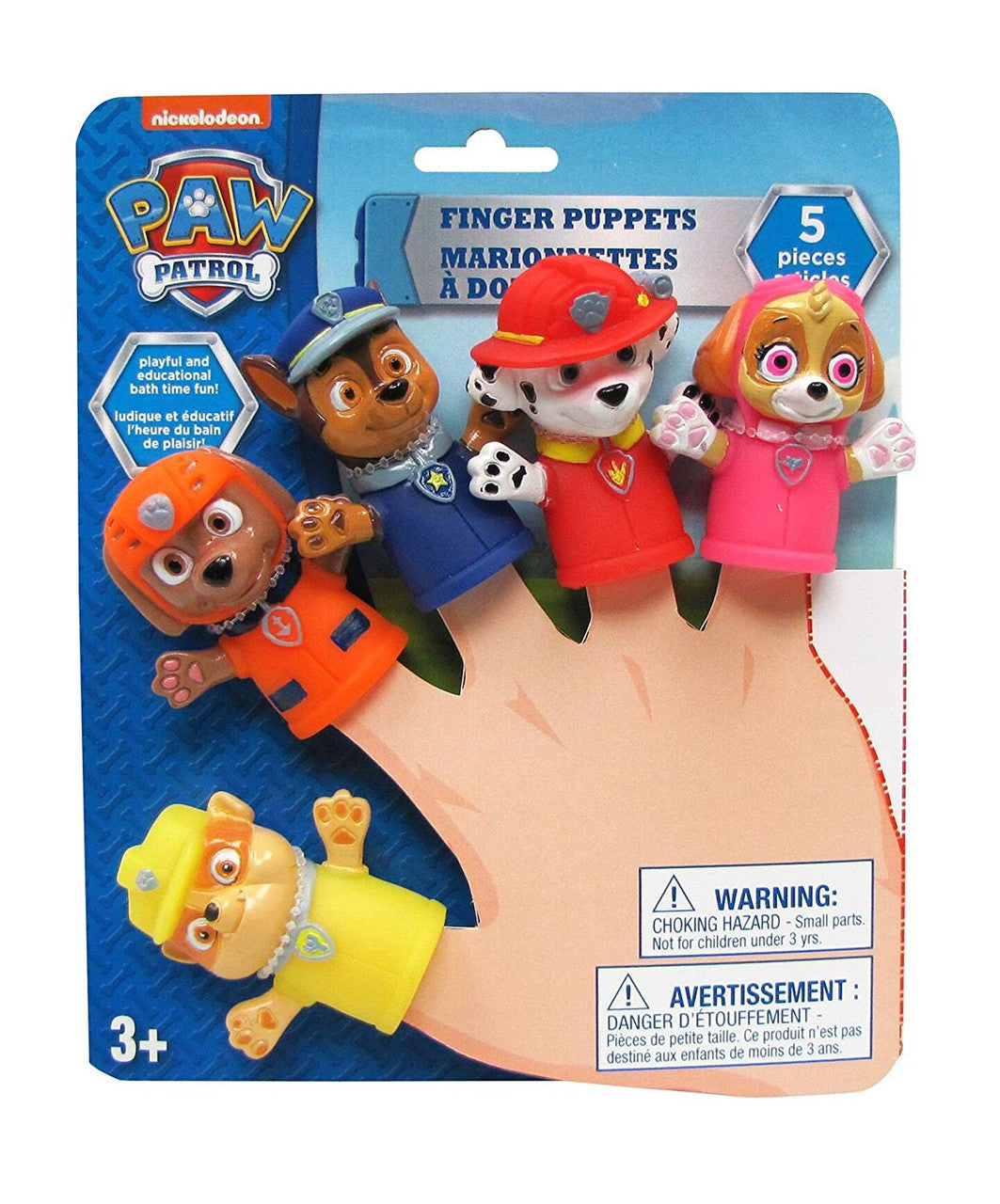 Nickelodeon Paw Patrol Bath Finger Puppets