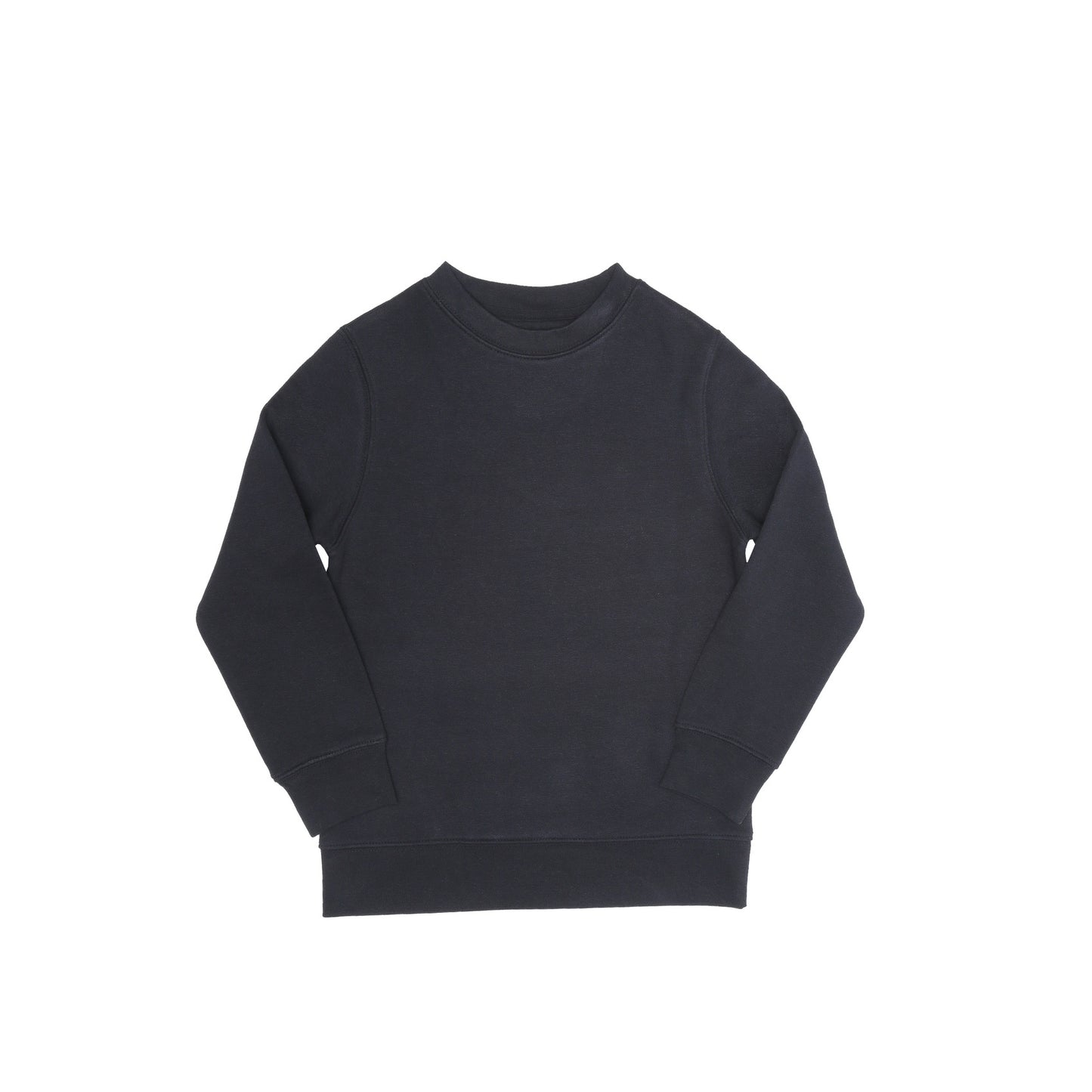 EVERYDAY KIDS Girls’ Fleece Black Crewneck Sweatshirt