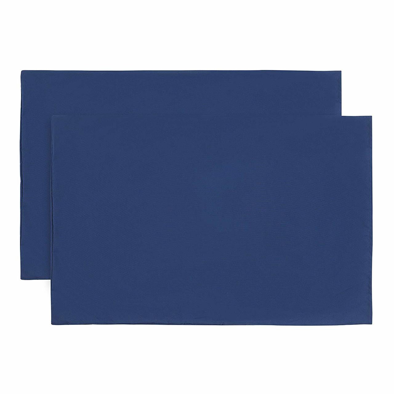 Everyday Kids 2-Pack Toddler Travel Pillowcases - Solid Navy