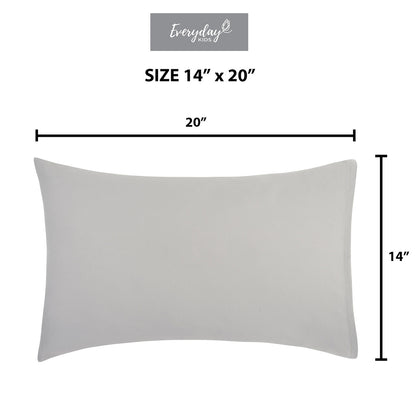 Everyday Kids 2-Pack Toddler Travel Pillowcases - Solid Grey
