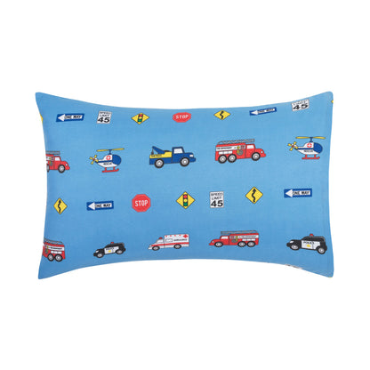 EVERYDAY KIDS 2-Pack Toddler Travel Pillowcases - Fire, Police and Rescue