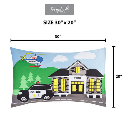 EVERYDAY KIDS Rescue 2 Pack Pillowcase Set