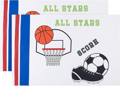 EVERYDAY KIDS Sports 2 Pack Pillowcase Set