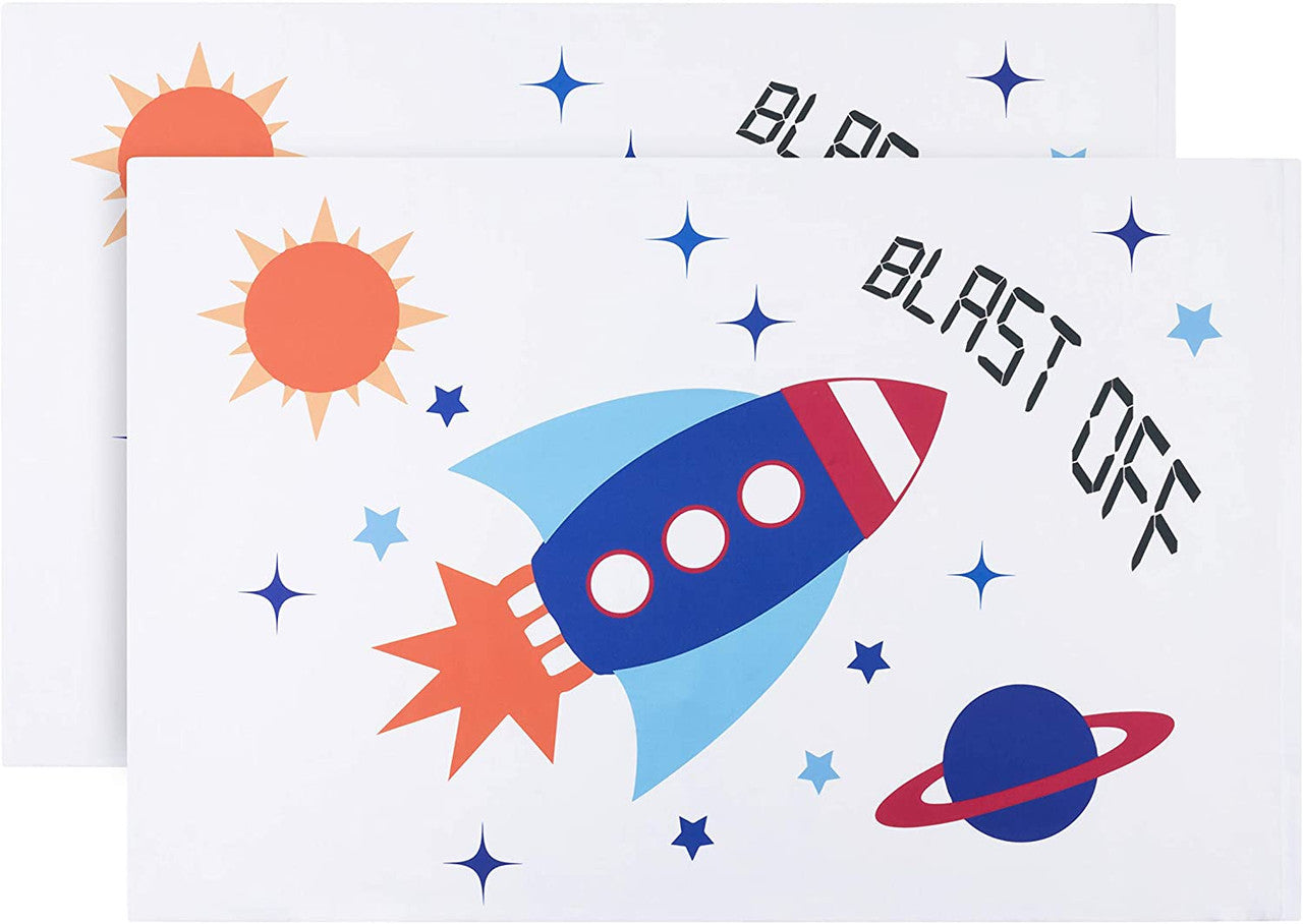 EVERYDAY KIDS Space 2 Pack Pillowcase Set