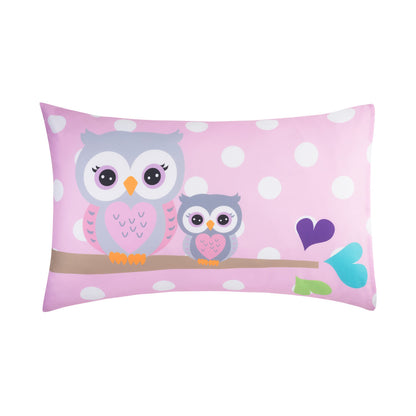 EVERYDAY KIDS 2-Pack Standard Size Pillowcases - Woodland Owls