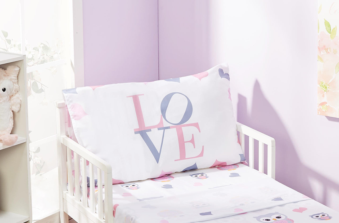 EVERYDAY KIDS 2-Pack Standard Size Pillowcases - Woodland Owls