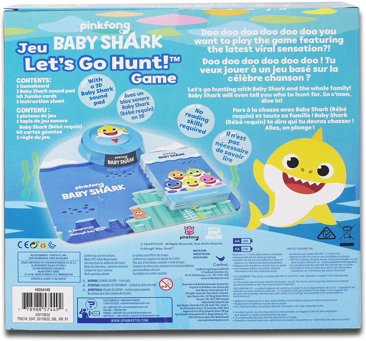 Baby Shark Let's Go Hunt Card Game