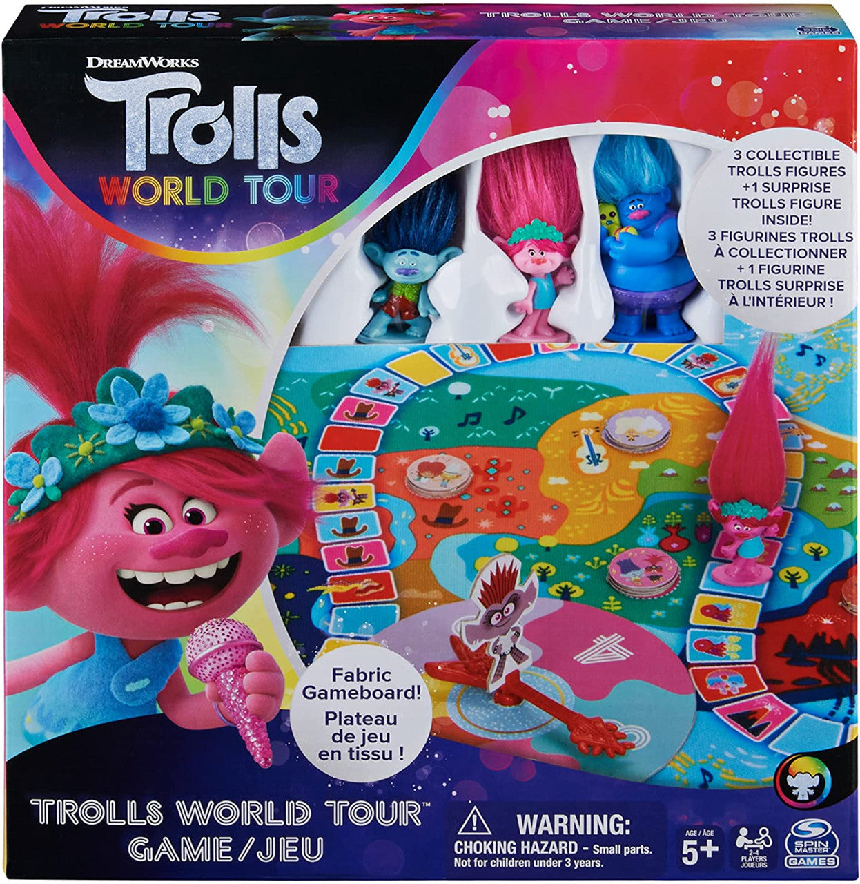 Trolls World Tour Cooperative Strategy Board Game