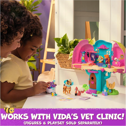 Vida the Vet Juno’s Bubble Bath Pack Playset – Bath Time Figure Set with Accessories