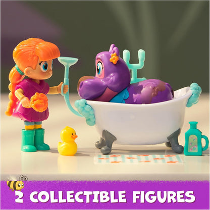 Vida the Vet Juno’s Bubble Bath Pack Playset – Bath Time Figure Set with Accessories
