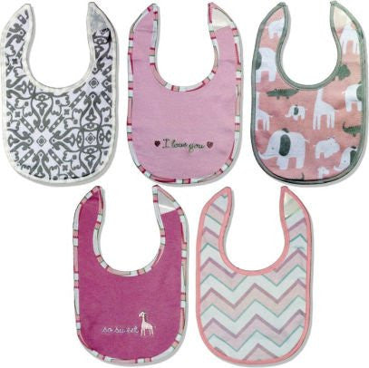 Wendy Bellissimo™ Girl’s 5 Pack Feeding Bibs