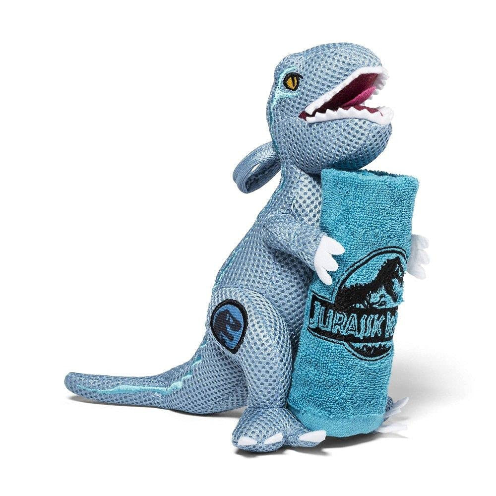 Jurassic World Dinosaur Plush Mesh Hugger and Washcloth