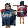 MARVEL Captain America Hooded Bath/Beach Poncho Towel