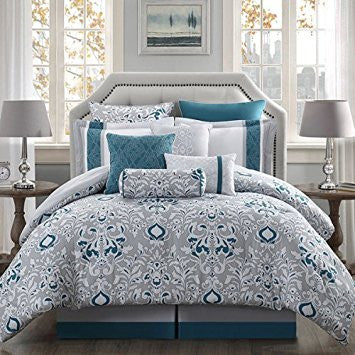 Chloe 10-piece Reversible Comforter Set (Queen)