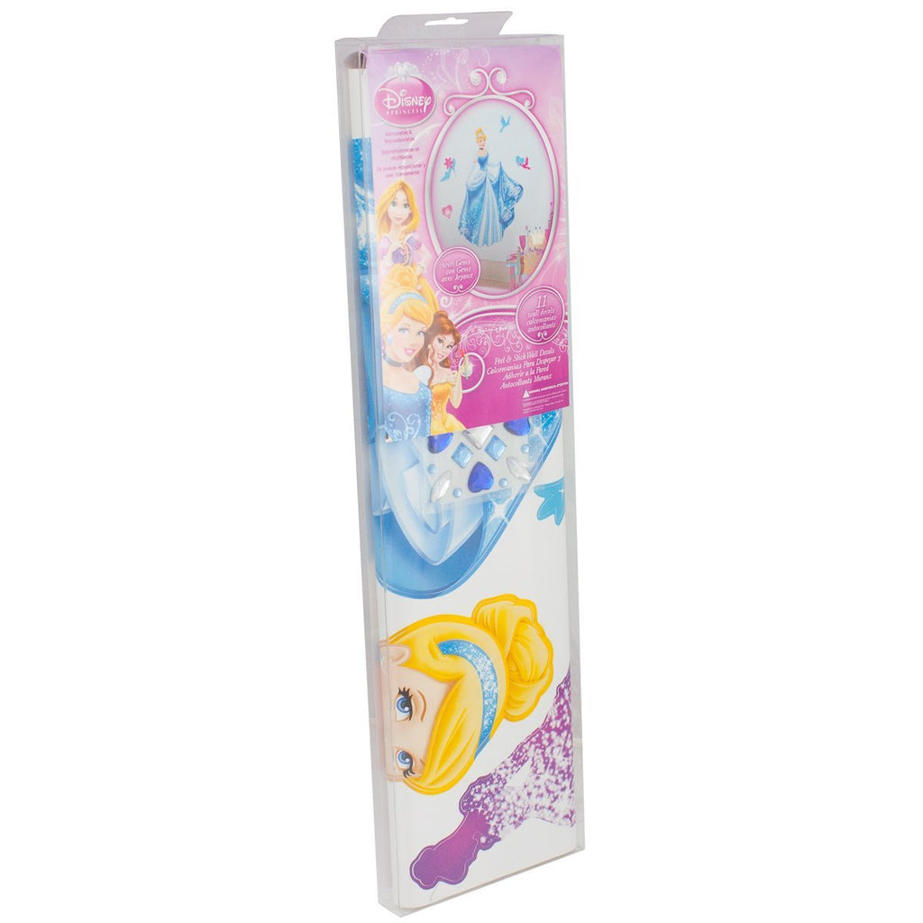 Cinderella Peel & Stick Giant Wall Decal With Decrorating Accents and Gems