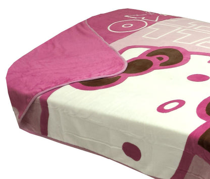 Hello Kitty "Ring Ring Telephone" Twin Blanket