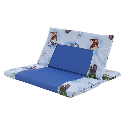 Marvel Avengers Toddler Nap Mat Sheet, Fitted Daycare Cot Cover, Light Blue