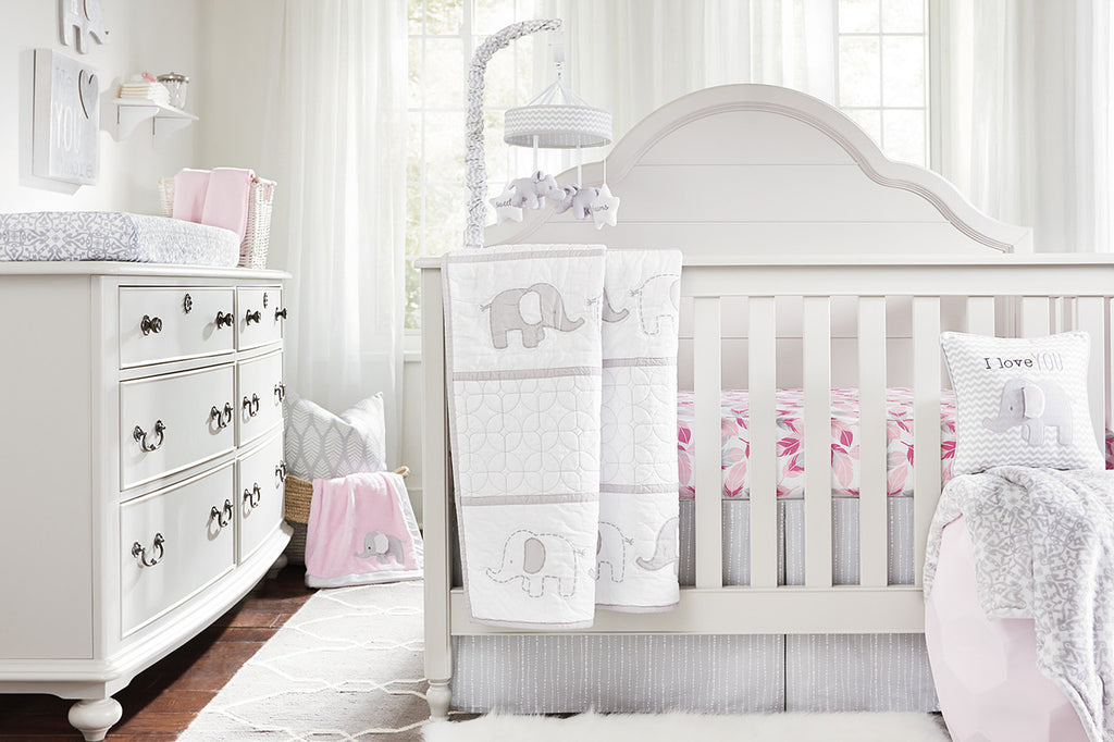 Wendy Bellissimo™ Mix & Match Feather Fitted Crib Sheet in Pink
