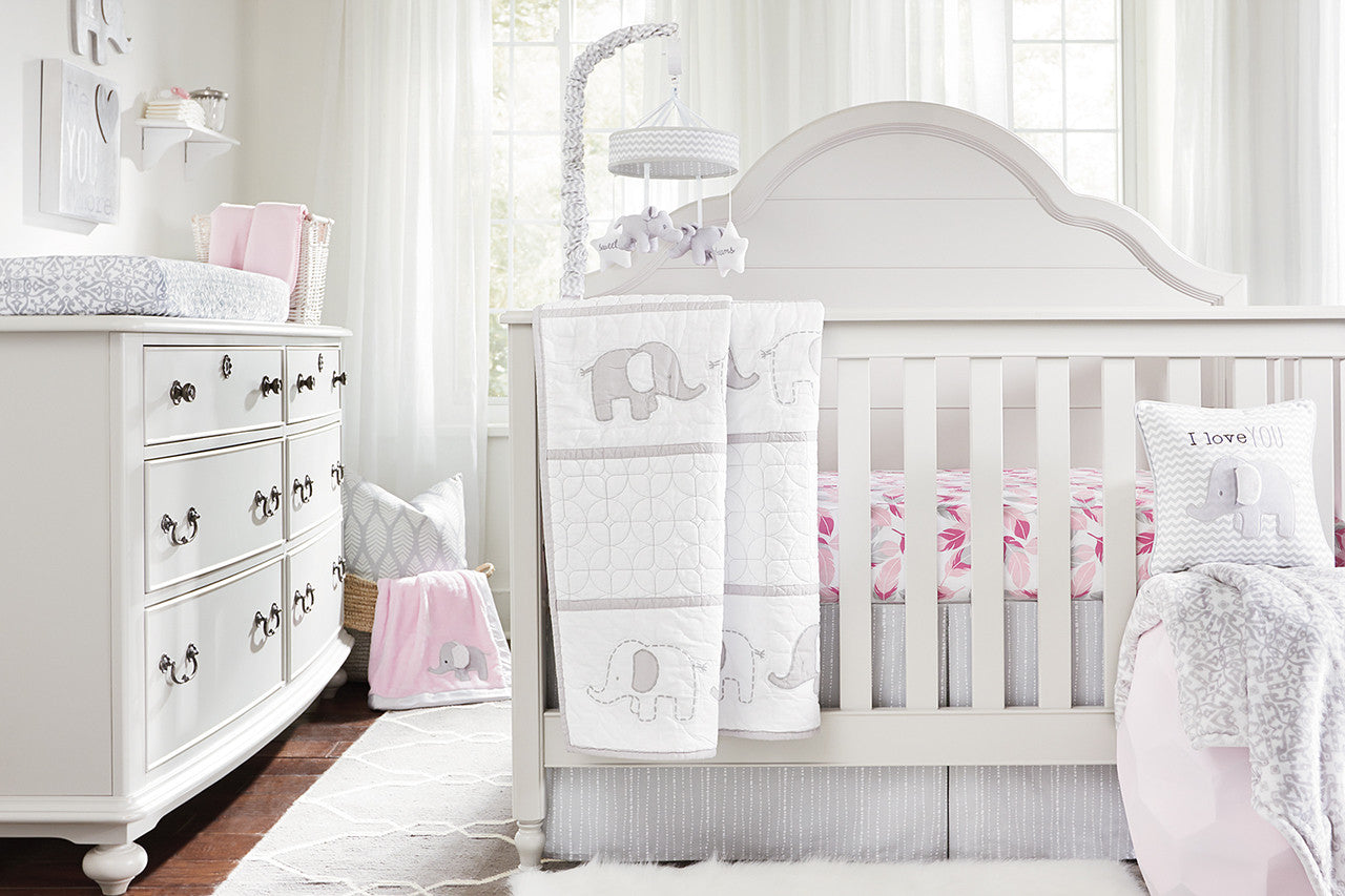 Wendy Bellissimo™ Mix & Match Feather Fitted Crib Sheet in Pink