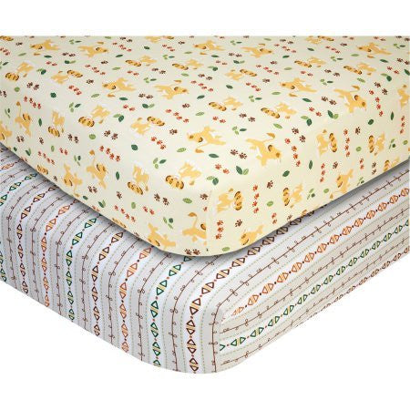 Disney Lion King Under the Sun Set of 2 Crib Sheets