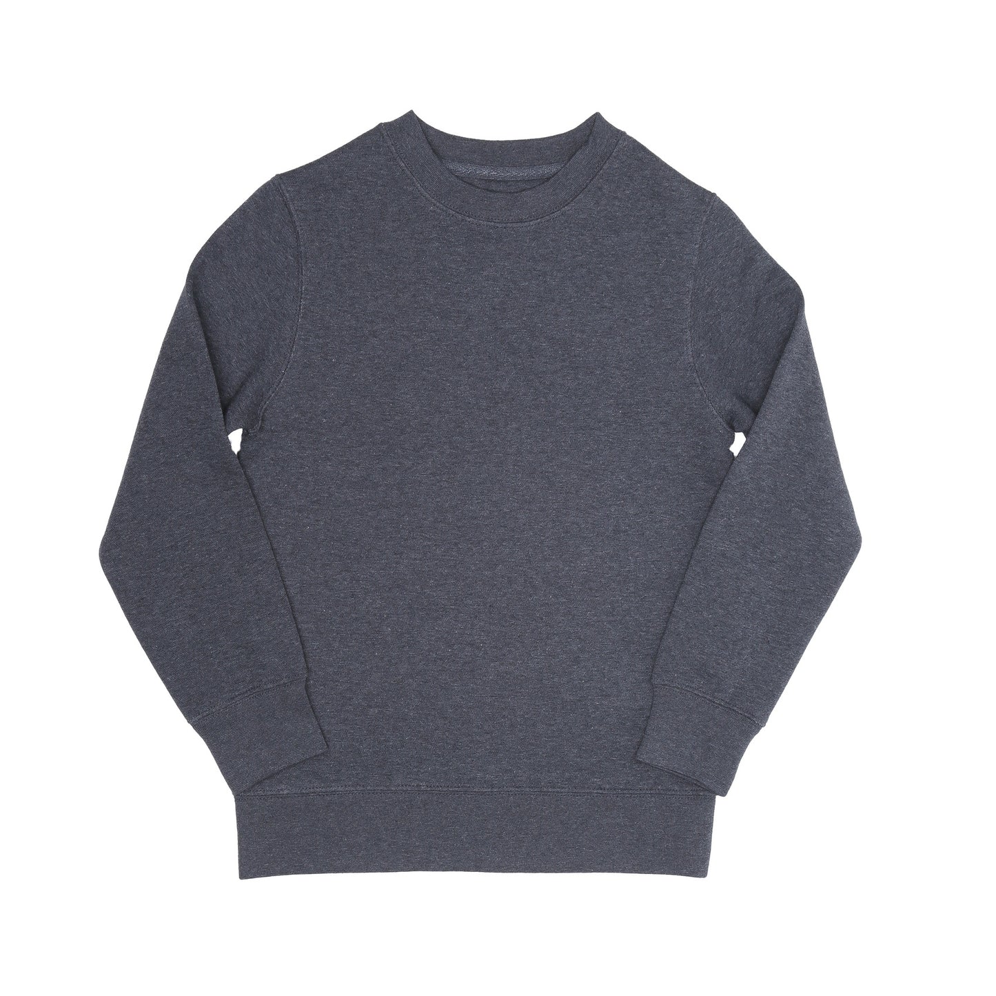 EVERYDAY KIDS Girls’ Fleece Charcoal Gray Crewneck Sweatshirt