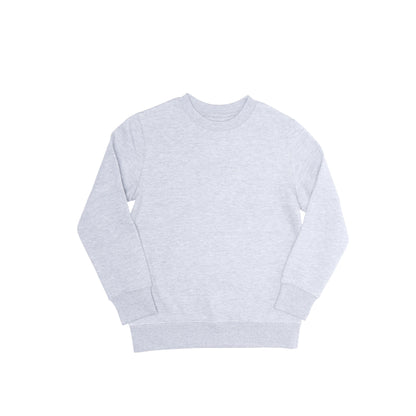 EVERYDAY KIDS Boys’ Fleece Heather Gray Crewneck Sweatshirt