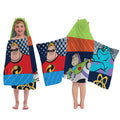 Disney Pixar Films Patchwork Hooded Towel 22" x 51"