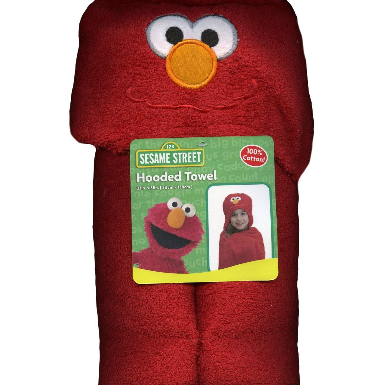 Sesame Street Elmo Hooded Bath