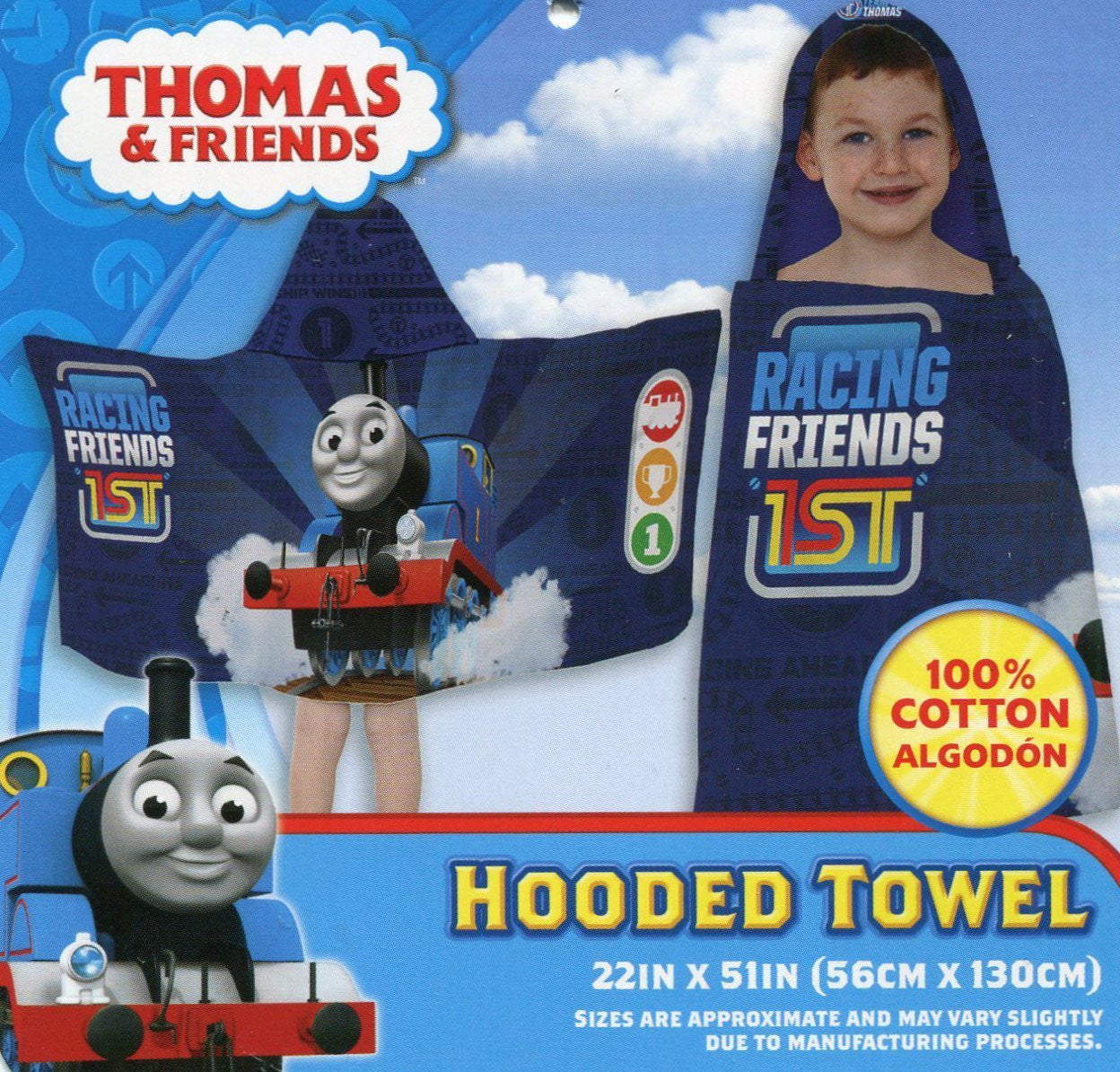 Thomas and Friends Kids Hooded Bath Towel