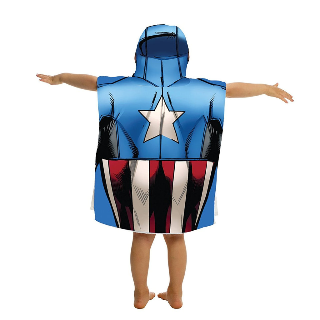 Marvel Avengers Captain America Hooded Bath/Beach/Pool Poncho Towel