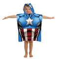 Marvel Avengers Captain America Hooded Bath/Beach/Pool Poncho Towel