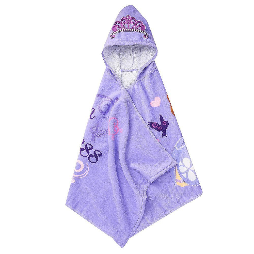Disney Sofia The First Purple Hooded Towel